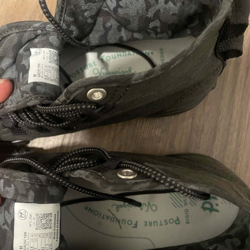 P.F. Flyers Black High-Tops / Worn 3 Times Total, Like New - Picture 3 of 5